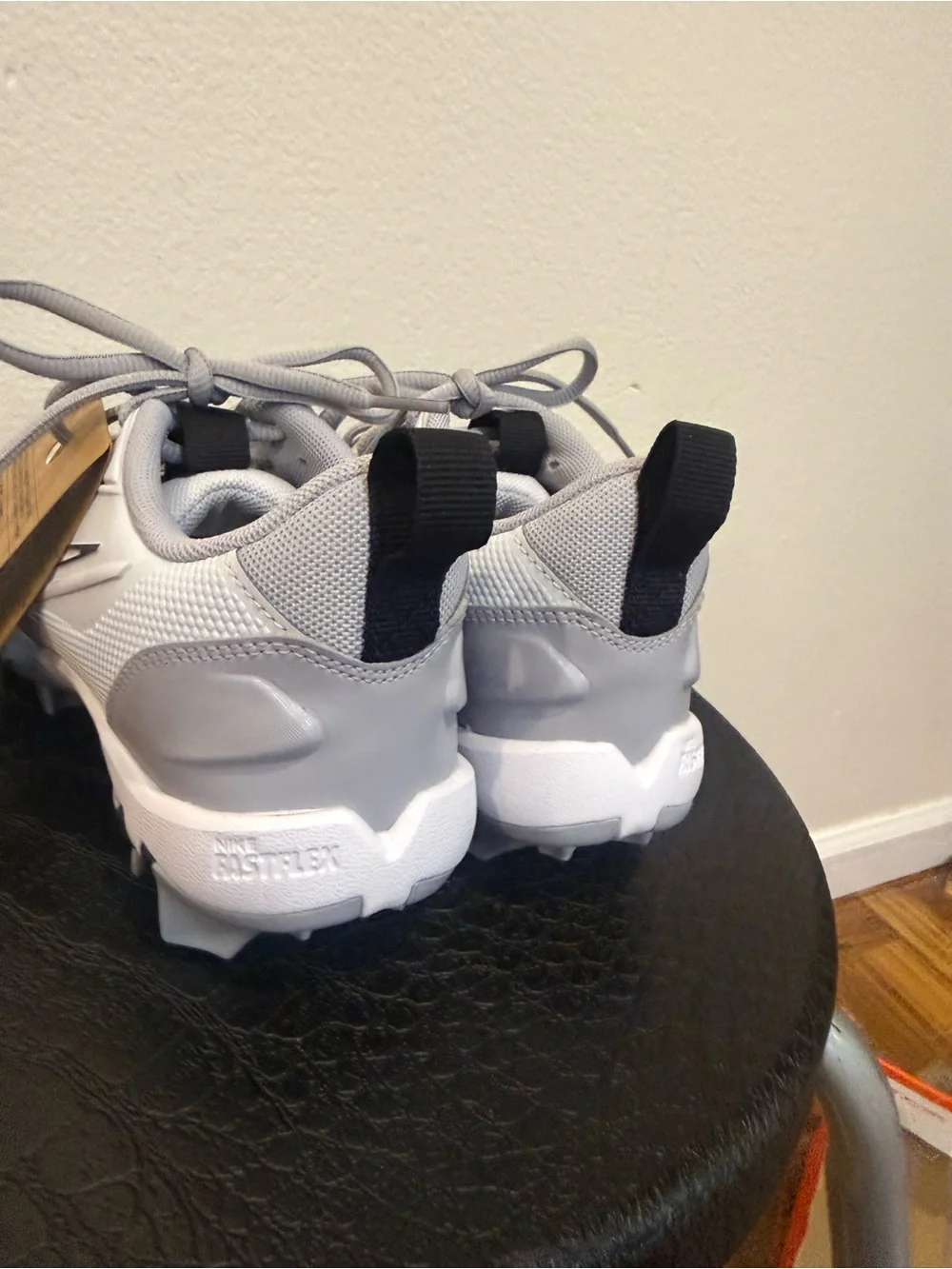 Nike Kids Force Trout 9 Keystone BG Light Gray Baseball Cleats